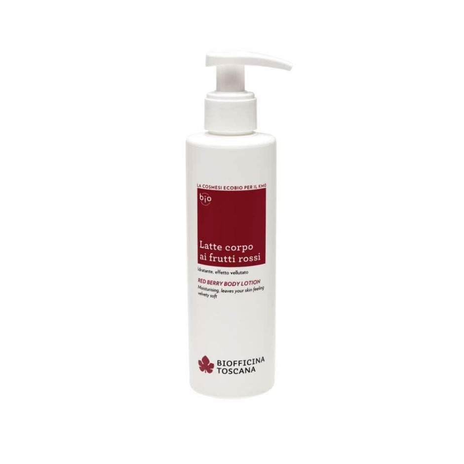 Red berry body lotion