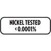 Certificate nickel tested